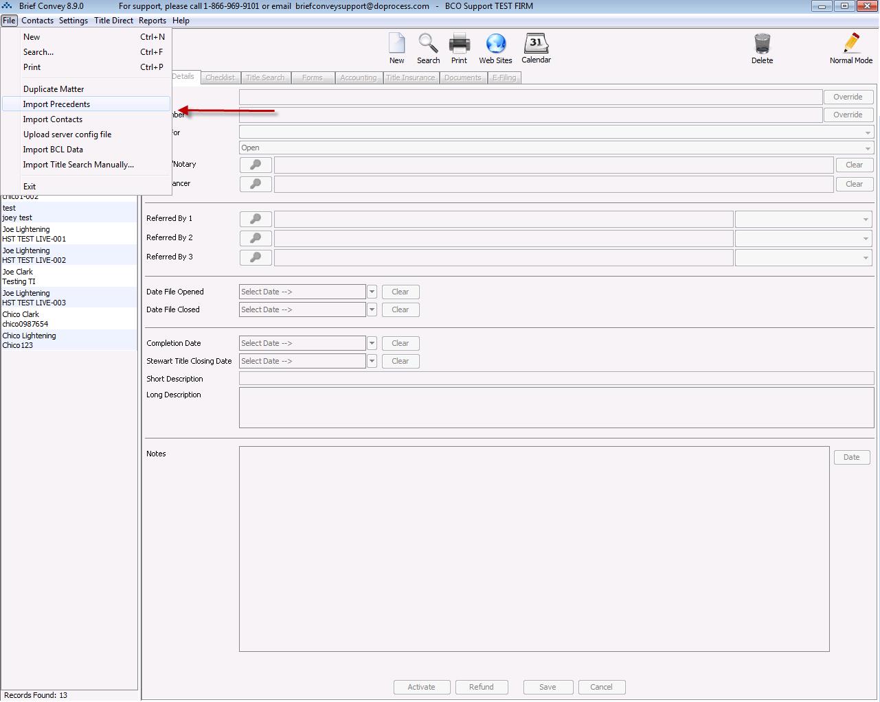 How To Import Precedents And Forms Dye Durham Help Centre